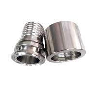 WVAIUPIX Junta a presión de manguera de 1/5.1 cm 3/10.2 cm 2.5 cm 5.1 cm 6.3 cm 7.6 cm 10.2 cm x Tri Clamp SUS 304 acero inoxidable (63mm-K91mm-76mm)