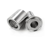 WVAIUPIX Junta a presión de manguera de 1/5.1 cm, 3/10.2 cm, 2.5 cm, 5.1 cm, 6.3 cm, 7.6 cm, 10.2 cm x Tri Clamp SUS 304 de acero inoxidable Home Brew Beer (51mm-K64mm-68mm)