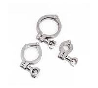 WVAIUPIX K25.4-119mm 1.3 cm 1.9 cm 2.5 cm 5.1 cm 6.3 cm 7.6 cm 10.2 cm Tri Clamp SUS 304 accesorio de tubería de acero inoxidable (K50.5mm 125g)