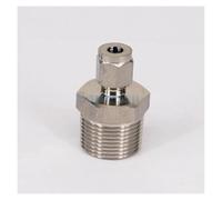 WVAIUPIX Tubo de ajuste O/D 6/8/0/12/14/16/18/20/22/25 mm -3/4 pulgadas BSPT macho 304 conector de tubo de compresión de aire (22 mm)