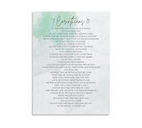 WVPJJNXAFN 1 Corinthians 13 Love Poem Canvas Wall-Art Print for Living Room Bedroom Home Office Decor(Framed,08x12inch(20x30cm))
