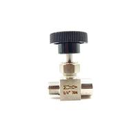 WVRWFDLW 1/8 "1/4" 3/8 "1/2" 304 Acero Inoxidable Macho a Hembra Hilo válvula de Aguja Instrumento válvula reguladora de Flujo válvula de Globo(0.5 Inch)