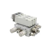 WVRWFDLW Combinación de válvulas solenoides SMC Tipo SY5140, válvula de Control de Cilindro controlada electrónicamente de un Solo Cilindro SY5140-5LZD SY5140-6LZD(SY5140-3LZD 8mm,10 Stations)