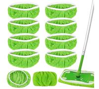 Wvu & Wvo Juego de 8 paños de microfibra reutilizables para Swiffer, paños húmedos de microfibra