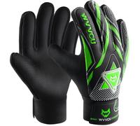 WVVOU Guantes de portero para niños y jóvenes, guantes de portero de fútbol, guantes de fútbol, doble protección, portabilidad, gran agarre