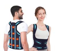 WVWMYM Corrector Postura Espalda, 8 Imanes Back Posture Corrector, Espalda Recta Soporte Ajustable Cuello, Hombros, Espalda, Corrección Escoliosis y Joroba Proporciona Forma Mujer Hombre