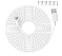 Wvxilyr 10M Cable USB C para Cámaras de Seguridad Xiaomi Mi - Carga Rápida Compatible con Mi Wireless Outdoor Security Camera 1080P y Mi Camera 2K - USB Tipo C para Uso Interior y Exterior