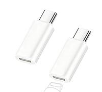 Wvxilyr 2 Piezas Adaptador 8-Pin Hembra a USB C, Adaptador de 8-Pin de Carga Rápida Compatible para iPhone 17, Air 16, 15 Pro MAX Plus, iPad, NO para Auriculares/Micrófono/Memoria USB, Blanco PD