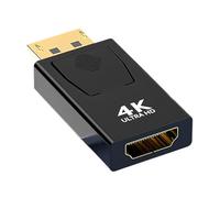 Wvxilyr Adaptador DisplayPort a HDMI 4K, Adaptador Macho DP a Hembra HDMI con Soporte de Resolución Ultra HD 3840x2160, Compatible para Monitores, Proyectores, Laptops y HDTV