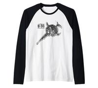 WW2 - Camiseta de Submarino Alemán Retro U-96 Camiseta Manga Raglan
