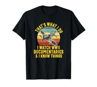 WW2 Entusiasta Guerra Mundial 2 Historia Historiador documental WWI Camiseta