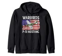WW2 Warbird P51 Mustang American Airplane Niños Niñas Niños Sudadera con Capucha