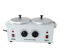 WWaxHeater Professionale Scalda Cera Raddoppiare pentola Cera calda Elettrico Doppio professionista Salone Caldo Paraffina Capelli Rimozione Strumento, White