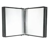 WWBPOIUY portadocumentos a4 de pared,portadocumentos, Tenedor magnético del documento del tamaño del papel de carta A4, tenedor montado en la pared del archivo de la exhibición(Black)