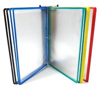 WWBPOIUY portadocumentos a4 de pared,portadocumentos, Tenedor magnético del documento del tamaño del papel de carta A4, tenedor montado en la pared del archivo de la exhibición(Multi Colored)