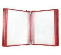 WWBPOIUY portadocumentos a4 de pared,portadocumentos, Tenedor magnético del documento del tamaño del papel de carta A4, tenedor montado en la pared del archivo de la exhibición(Red)