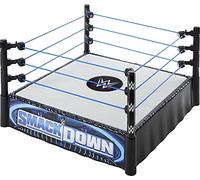 WWE Anillo Superstar (14 Pulgadas) con Alfombrilla con Resorte y Cuerdas Flexibles Reales para Figuras de acción; Regalo para Edades de 6 años en adelante