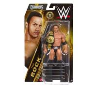WWE Champions The Rock with Attitude Era Championship Belt Figura de acción básica de 6 pulgadas