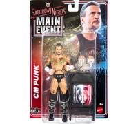 WWE CM Punk con silla Mattel Elite Collection Saturday Nights Main Event Series 1 Figura de acción de lucha libre luchador