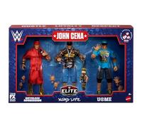 WWE Colección Elite John Cena, Paquete de 3, Conjunto Coleccionable de Figuras de acción de 6 Pulgadas con articulación