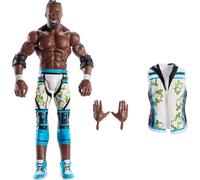 WWE Elite Series113 Kofi Kingston Figura de acción y accesorios, figura coleccionable de 15,24cm con 25 puntos de articulación y manos intercambiables, JCH89