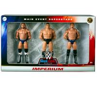 WWE Imperium Main Event Series - Juego de 3 figuras de acción de lucha libre Gunther, Ludwig Kaiser y Giovanni Vinci Mattel Basic