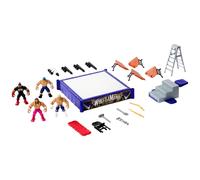 WWE Knuckle Crunchers Mini Mayhem Ring Bundle Playset Cody Rhodes John Cena Seth Rollins Figuras