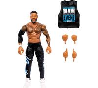 WWE Mattel - Figura de acción de élite y Kit de Accesorios, Jey Uso de 15,24 cm con Manos Intercambiables, Equipo de Anillo y 25 Puntos de articulación
