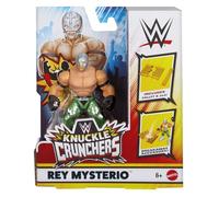 WWE Rey Mysterio - Figura de acción de lucha libre (verde) Knuckle Crunchers 6