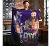 WWE Roman Reigns Main Event Champions - Manta súper Suave, 46 x 60 Pulgadas (Producto con Licencia Oficial) de Franco Collectibles