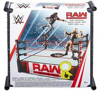 WWE Superstar - Anillo de lucha libre, RAW, completo con tecnología Pro-Tension y alfombrilla con resorte, aprox. 14 pulgadas