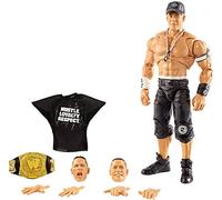 WWE Ultimate Edition Wave 10 John Cena - Figura de acción de 6 pulgadas con chaqueta de entrada intercambiable, cabeza extra y manos intercambiables para edades de 8 años en adelante