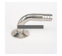 WWECCQIJ Fit Tube I/D - Abrazadera triple de púas de 19 mm, 3,8 cm, casquillo de acero inoxidable 304, codo de 90 grados