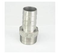 WWECCQIJ Manguera macho BSPT de 1-1/4 pulgadas I/D de 32 mm, manguera de púas de acero inoxidable 304, conector trasero de manguera de 230 PSI