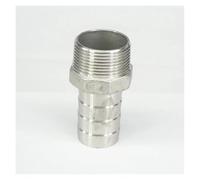 WWECCQIJ Manguera macho BSPT de 1 pulgada I/D de 25 mm, manguera de púas de acero inoxidable 304, conector trasero de manguera de 230 PSI