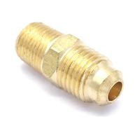 WWECCQIJ SAE Flare Thread 7/40.6 cm-20 UNF a 1/20.3 cm NPT macho Fit Tube OD 1/10.2 cm Hex Brass SAE 45 Degree Pipe Fitting Adapters 1000PSI