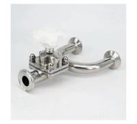 WWECCQIJ Válvula de triple abrazadera de acero inoxidable 316L tipo U de 1.5 pulgadas, 25 mm, Homebrew