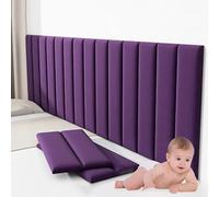 WWERTYY Acolchado de Pared Grueso para Sala de Juegos, Dormitorio y Tatami, Paneles de Pared tapizados Acolchados para niños, cojín de Pared de cabecera de Franela Suave, Autoadhesivo para