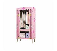 WWERTYY Armario de Princesa para habitación, Armario Grande para Guardar Ropa, Vestido, Abrigo, Organizador portátil para Colgar con estantes, Muebles de Dormitorio (tamaño: 175 x 83 cm)