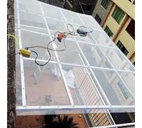 WWERTYY Lámina de policarbonato de 2 mm para techos, láminas para invernaderos, protección UV e Impermeable, Resistente a Impactos e irrompible, para marquesinas, cocheras y invernaderos,