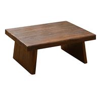 WWERTYY Mesa de Piso de Madera Mesa Baja de Piso Mesa de Centro de Madera Mesa de Estudio para niños Mesa de Comedor Baja Material de Madera de Paulownia Clara (Color: Marrón, Tamaño: 60x3