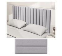 WWERTYY Paneles de Pared tapizados autoadhesivos, cabecero de Pared, Acolchado Suave anticolisión para Sala de Juegos, Dormitorio y Tatami (Gris Oscuro, 8 Unidades)