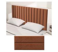 WWERTYY Paneles de Pared tapizados autoadhesivos para cabecero de Cama, Acolchado Suave anticolisión para Sala de Juegos, Dormitorio y Tatami (marrón, 10 Unidades)
