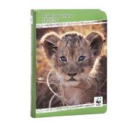 WWF - Agenda escolar 2025-2026 oficial de la WWF, agenda de 12 meses, ideal para la escuela primaria o secundaria, con tapa dura con la foto de un leopardo y 352 páginas a colores, 13 x 17,8 cm