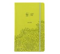 WWF Large - Agenda 2026 semanal de 12 meses, con elástico y doble marcador, 192 páginas, con calendario y planificador 2026 - 13 x 21 cm, verde