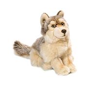 WWF - Peluche Lobo - Peluche Realista con Muchos Detalles parecidos - Suave y Flexible - Normas CE - Altura 25 cm
