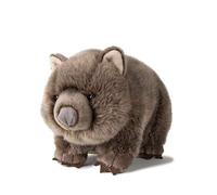 WWF Peluche Wombat (28 cm), diseño Realista, Muy Suave, Realista, para abrazar y amar, se Puede Lavar a Mano, Color Gris