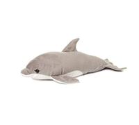 WWF Plüschkolletion World Wildlife Fund Delfín, Peluche de diseño Realista, Aprox. 39 cm de Alto y maravillosamente Suave, Color Gris, (15176001)
