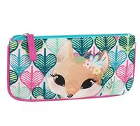 WWF - Sobre Plano, con Cierre de Cremallera, sobre portalápices y Porta Accesorios para niños y niñas, Ideal para medianos y Elementos, 22 x 10,5 cm - Verde/Rosa, Multicolor, Talla única, Casual