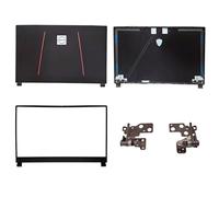 WWGTMC Bisagras de tapa trasera LCD de repuesto con bisel frontal para MSI GE75 GP75 GR75 Raider 8SG 8SF 8RE 8RF MS-17E1 E2 MS-17E4 MS-17E7 Series Laptop 3077E2A213Y 3077E2A213